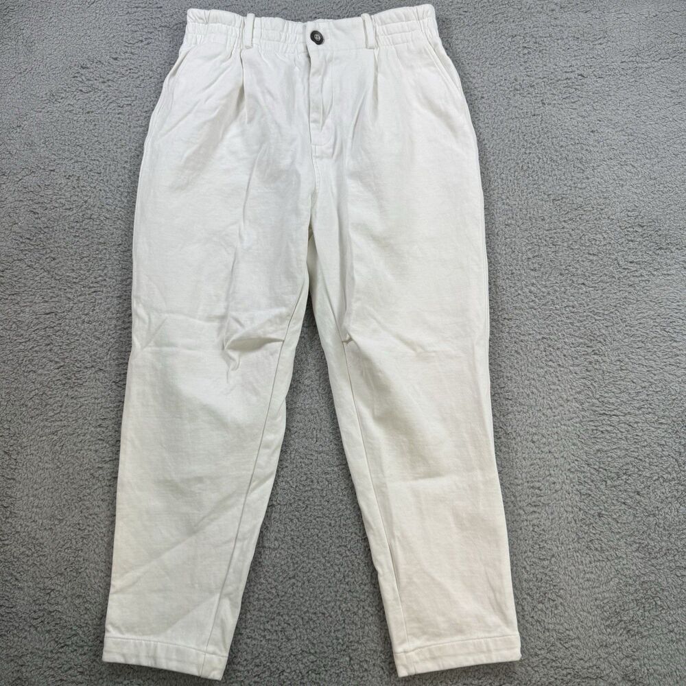 Youngla Sweatpants Mens 32R White Jogger Pants Elastic Waist Heavyweight